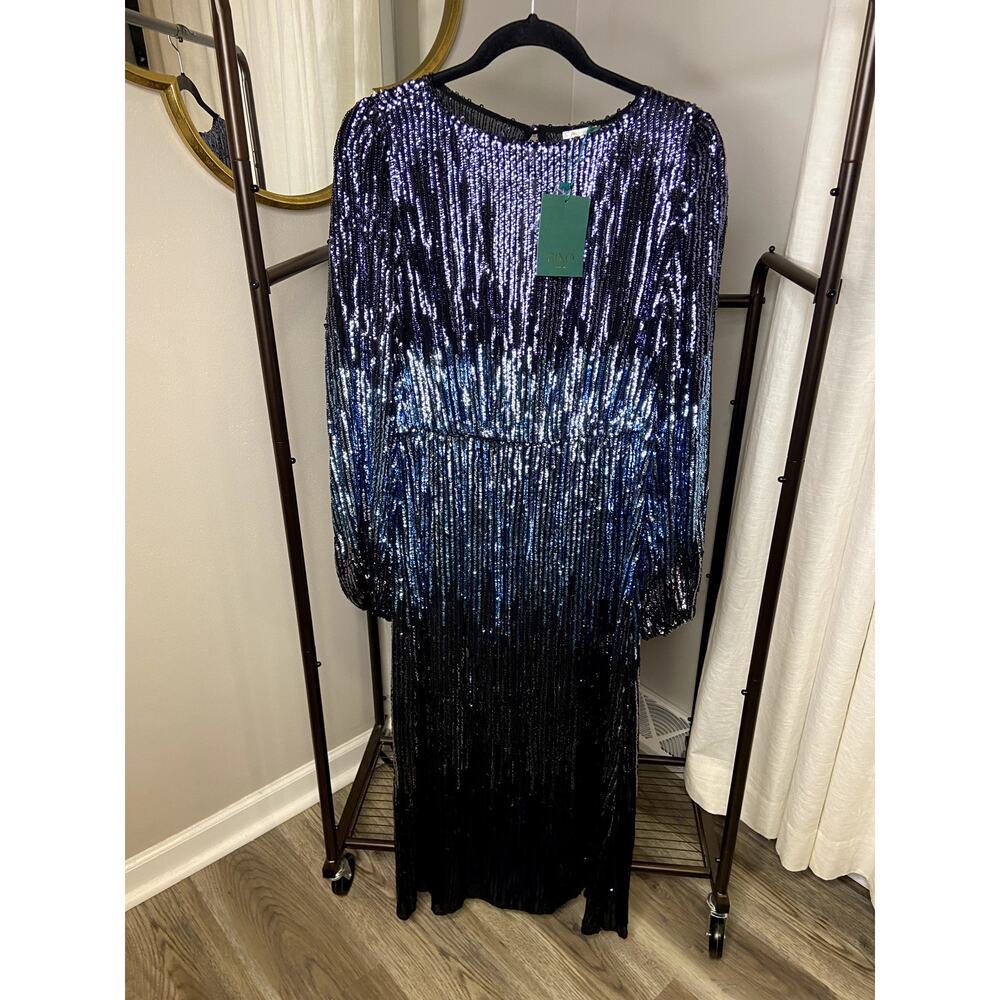Rixo Coco Sequin Midi Dress size XL - Picture 2 of 6
